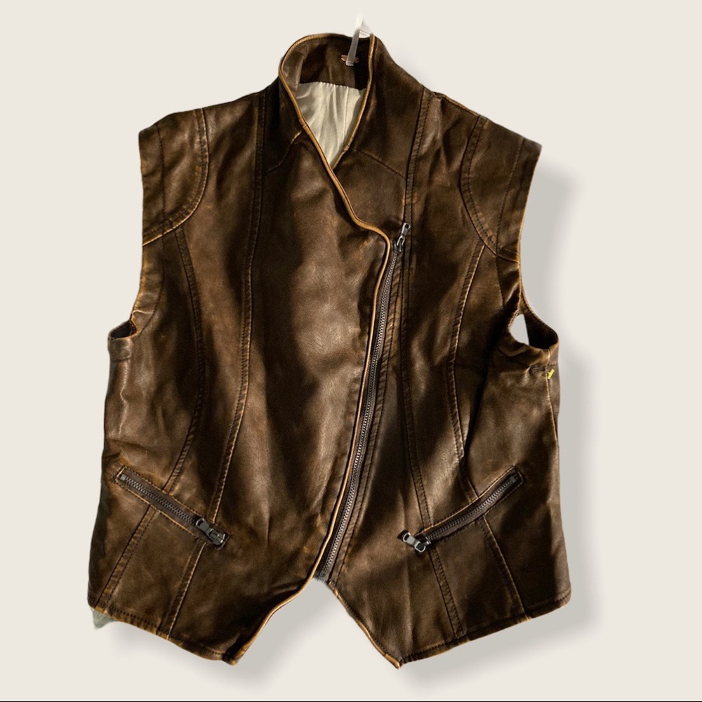 Free people brand new with tags leather jacket